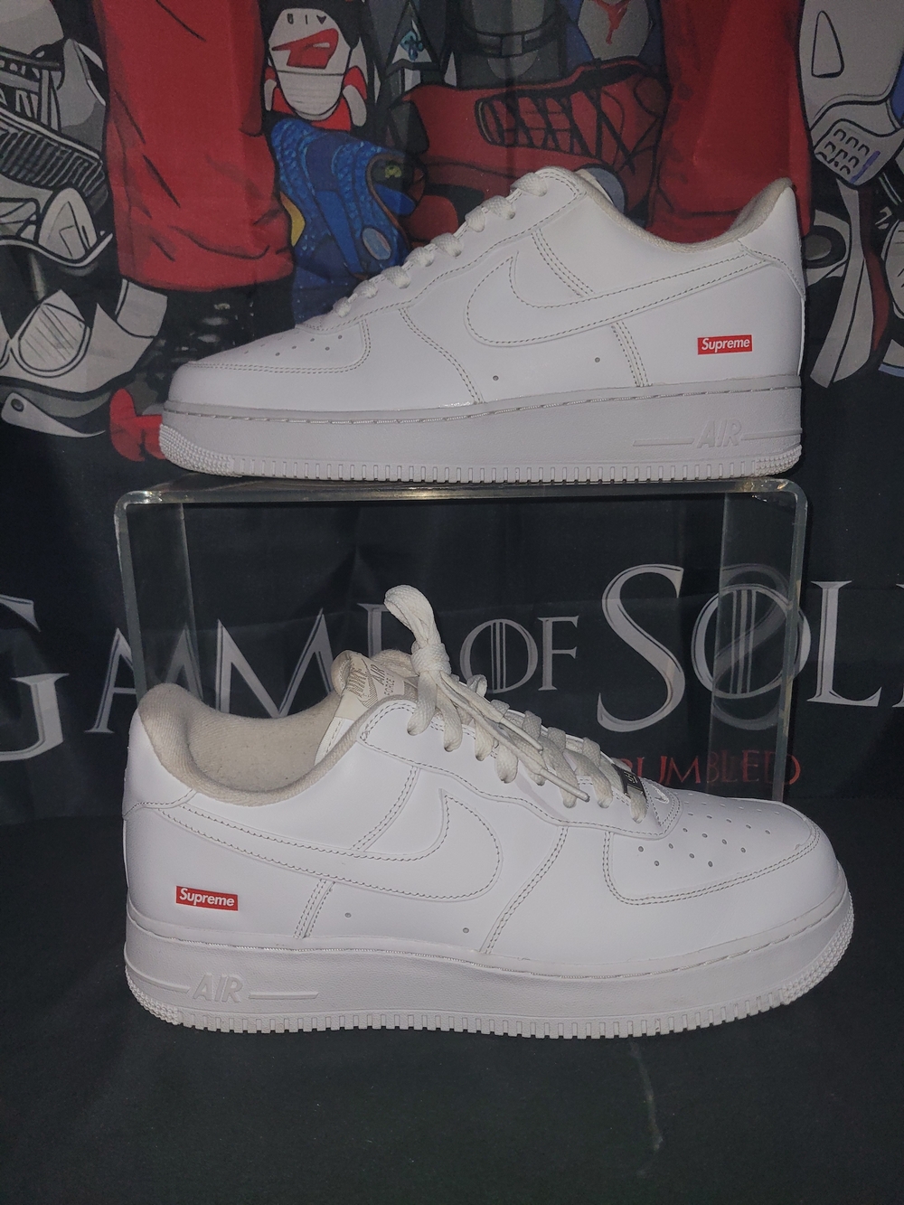Nike Air Force 1 x Supreme White Sneakers